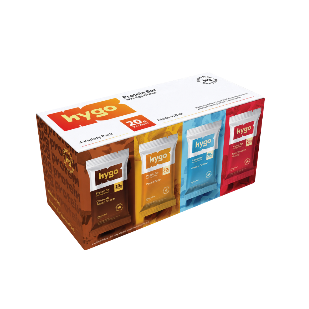 hygo Pro 20g Protein Bar Variety 4-Pack